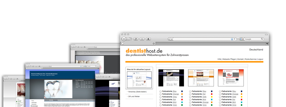 dentisthost: Hompage-Baukasten für Zahnärzte