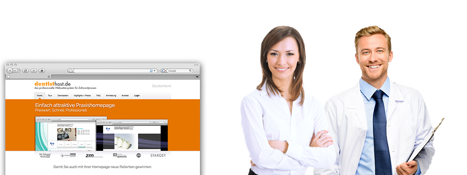 dentisthost: Hompage-Baukasten für Zahnärzte