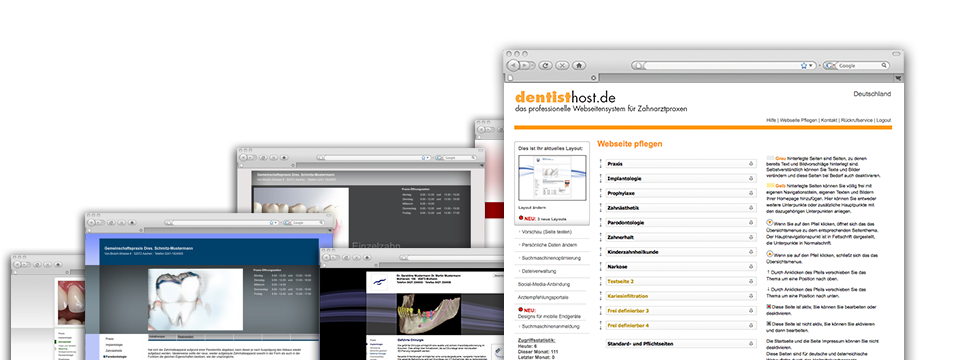 dentisthost: Hompage-Baukasten für Zahnärzte